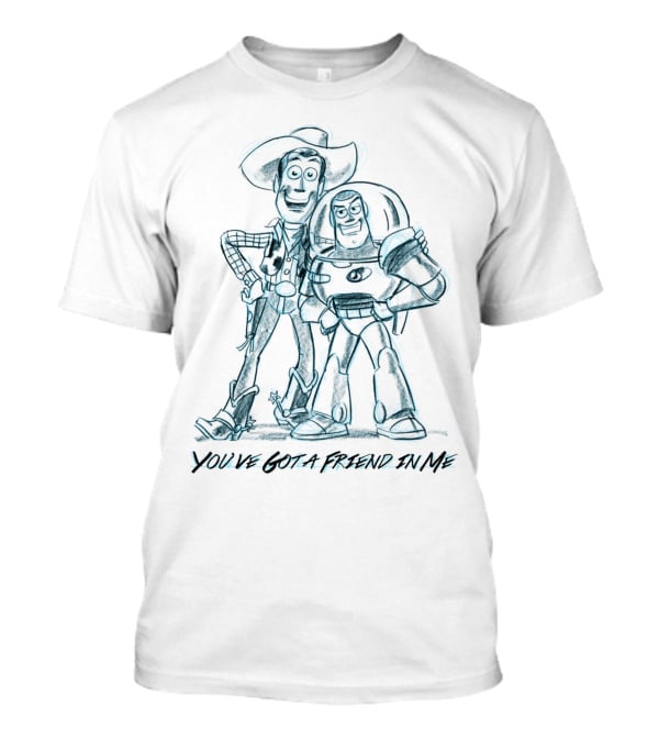 You've Got A Friend In Me Sketch Woody And Buzz T-Shirt