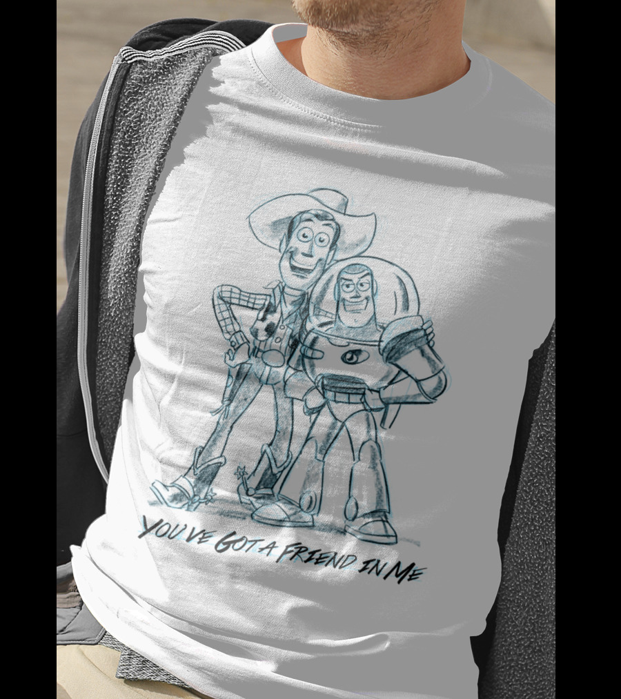 You've Got A Friend In Me Sketch Woody And Buzz T-Shirt