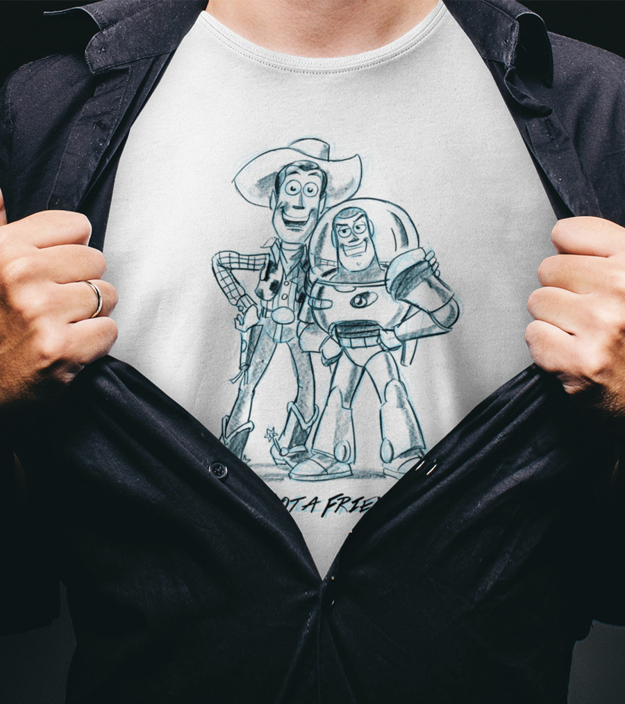 You've Got A Friend In Me Sketch Woody And Buzz T-Shirt