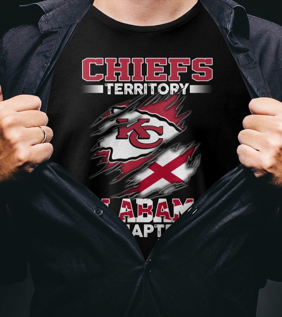 Chiefs Territory Kc Logo Alabama Chapter Fan Group T-Shirt