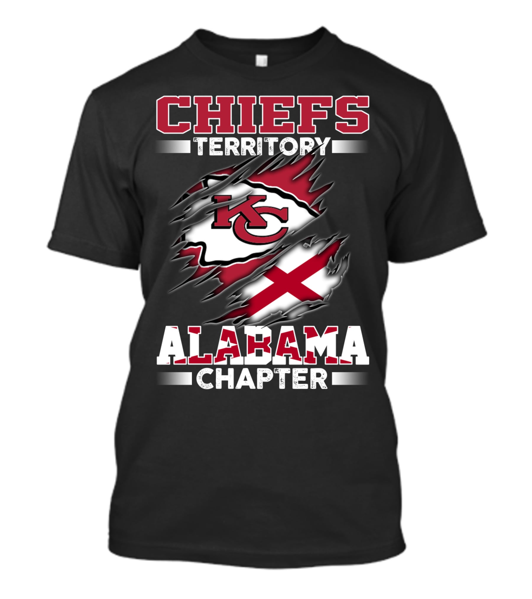 Chiefs Territory Alabama Chapter Kc Team Fan Support T-Shirt