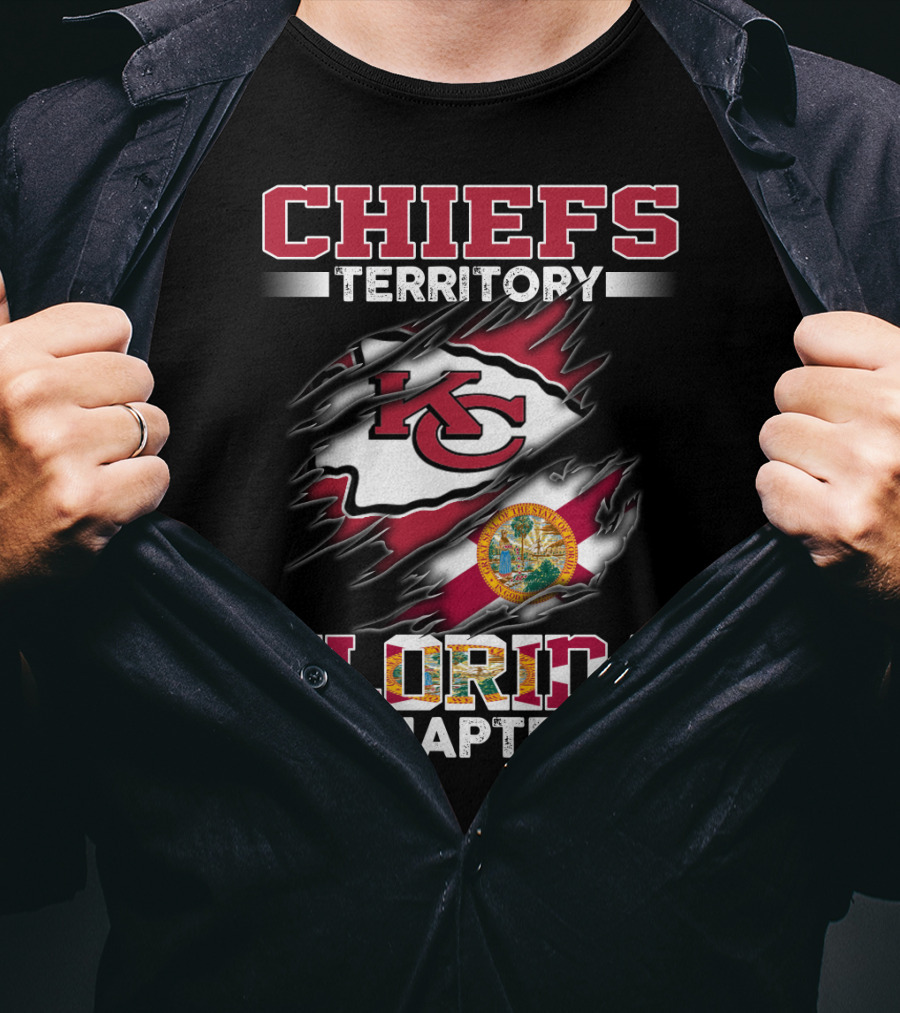 CHIEFS TERRITORY FLORIDA CHAPTER KC Flag Seal T-Shirt