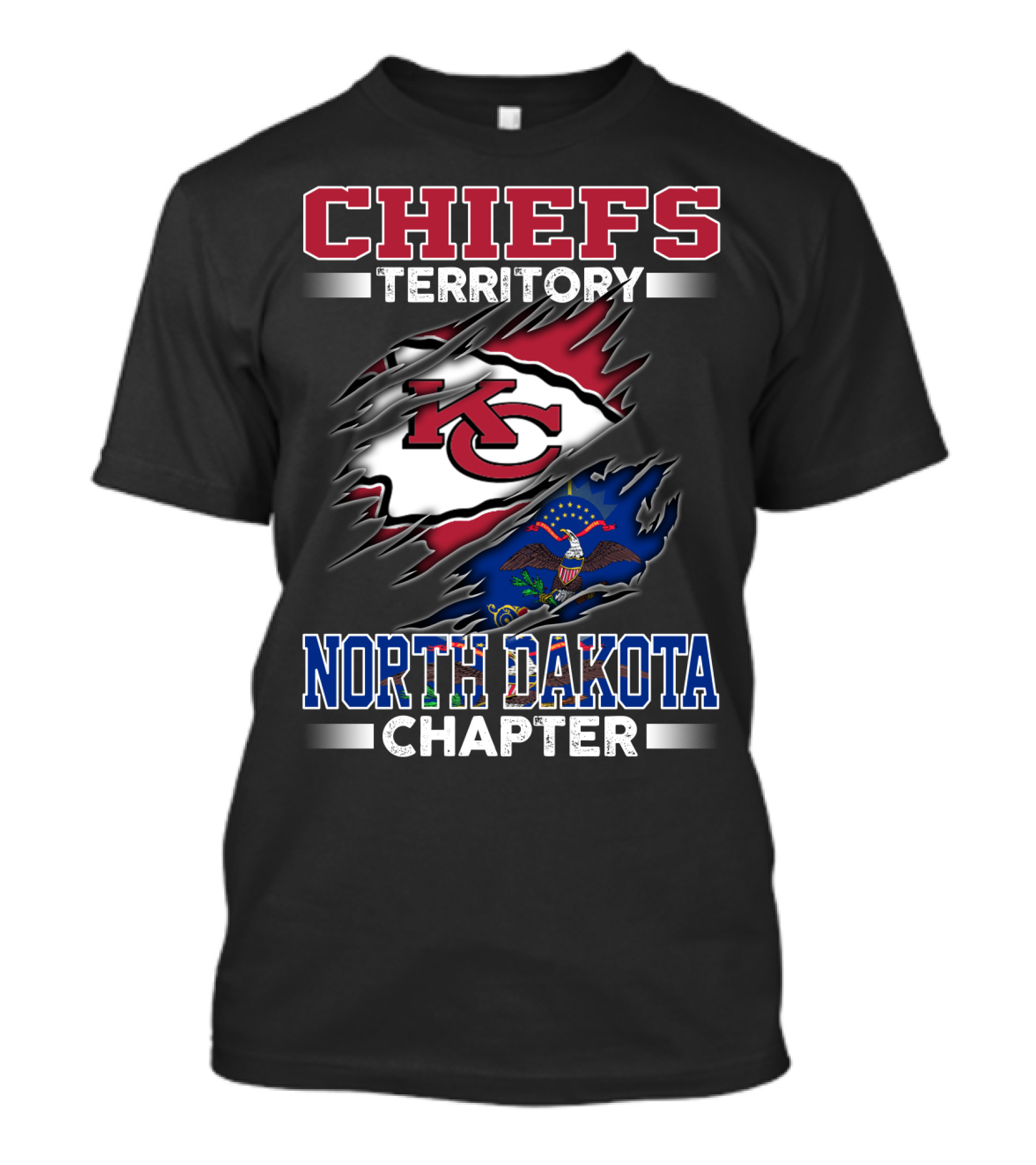 CHIEFS Territory Kansas City North Dakota Chapter T-Shirt