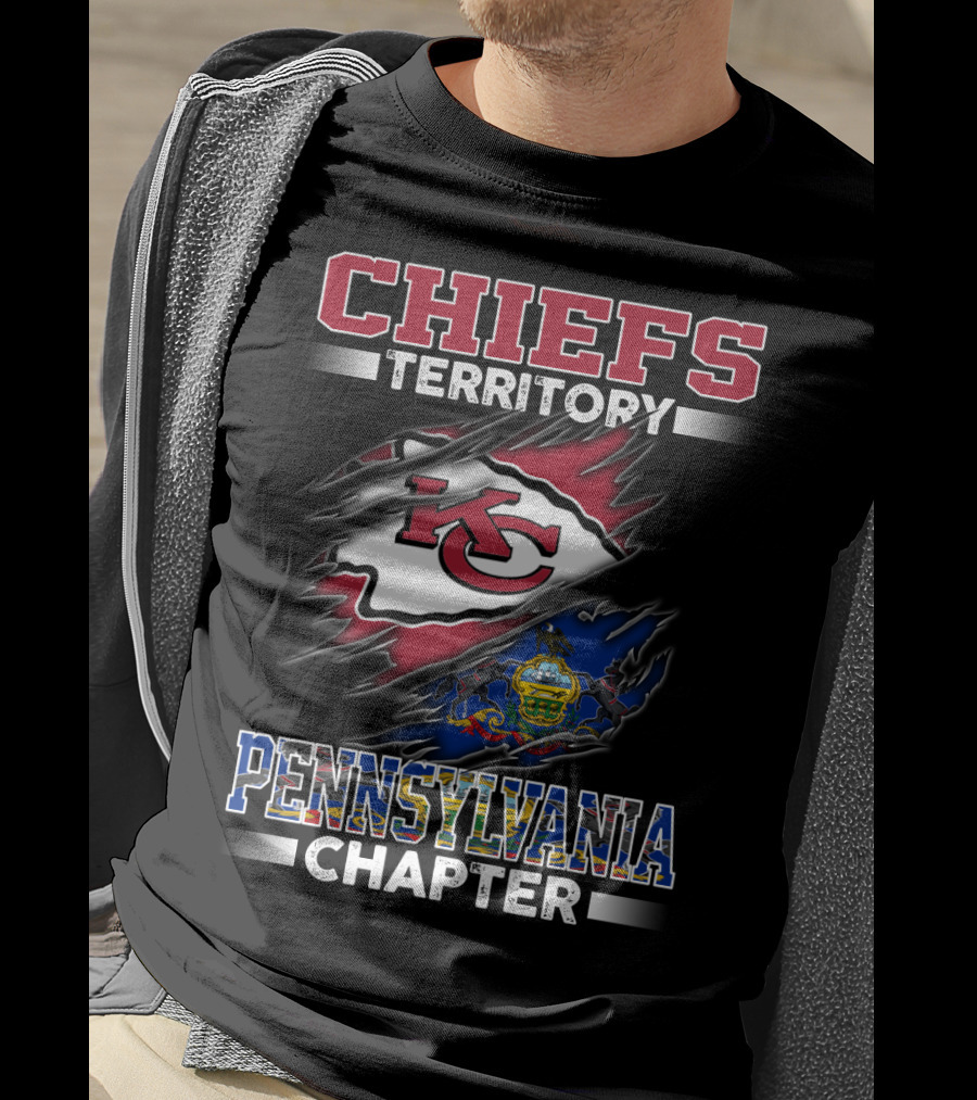 Chiefs Territory Kc Logo Pennsylvania Chapter T-Shirt