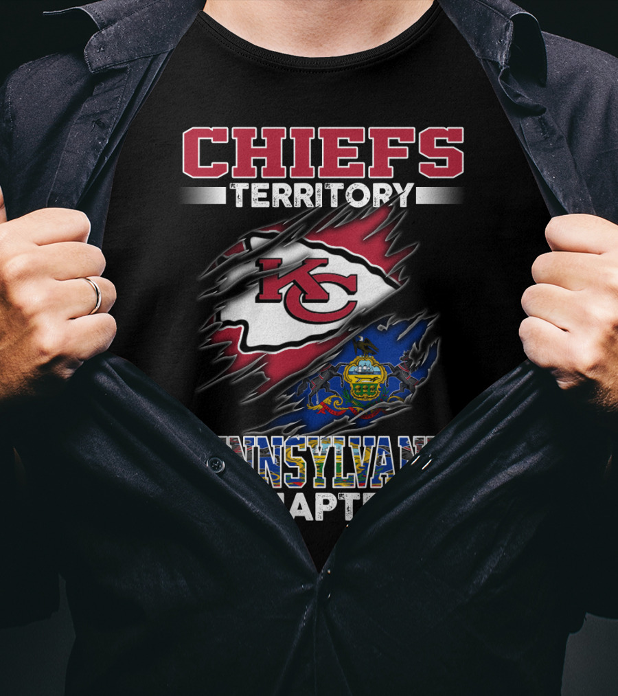 Chiefs Territory Kc Logo Pennsylvania Chapter T-Shirt