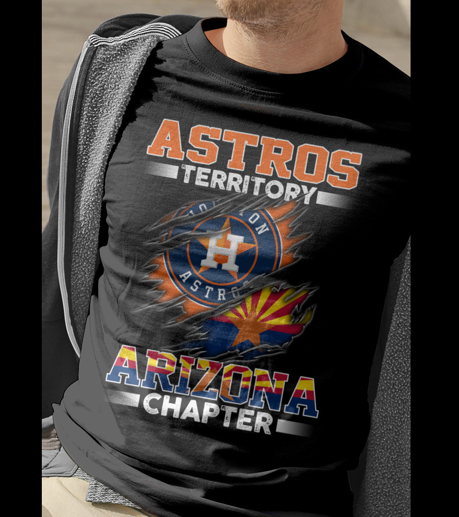 Astros Territory Arizona Chapter Houston Astros Logo And Arizona Flag T-Shirt