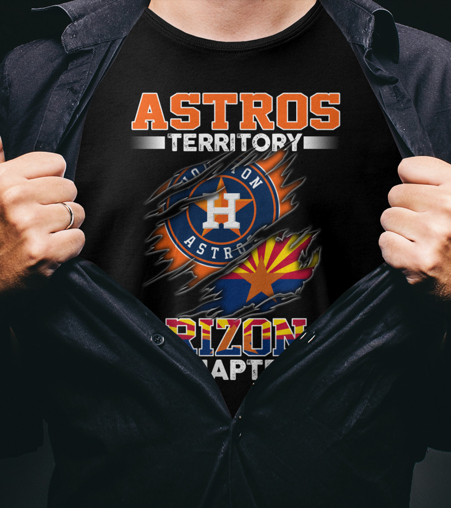 Astros Territory Arizona Chapter Houston Astros Logo And Arizona Flag T-Shirt