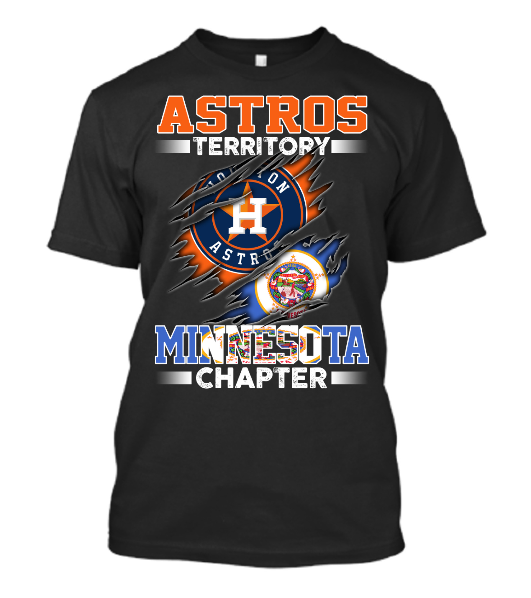 Astros Territory Houston Astros Minnesota Chapter T-Shirt