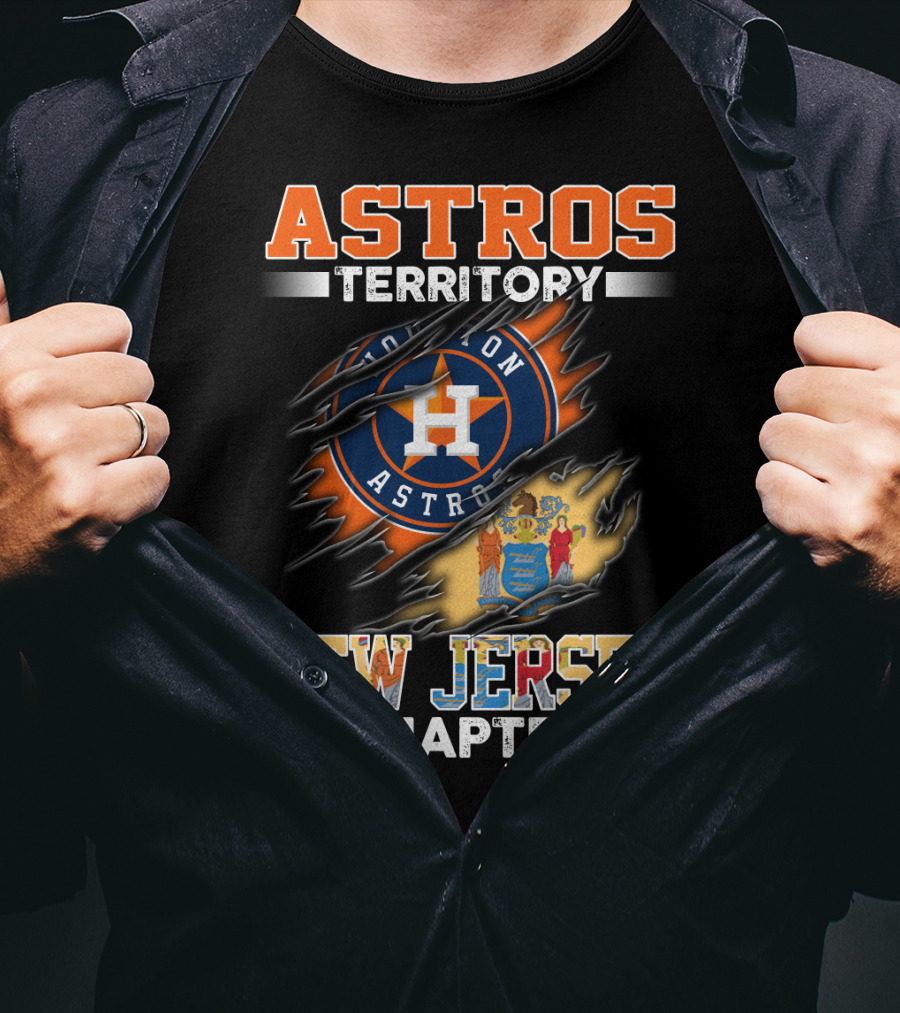 Astros Territory Houston Astros New Jersey Chapter T-Shirt