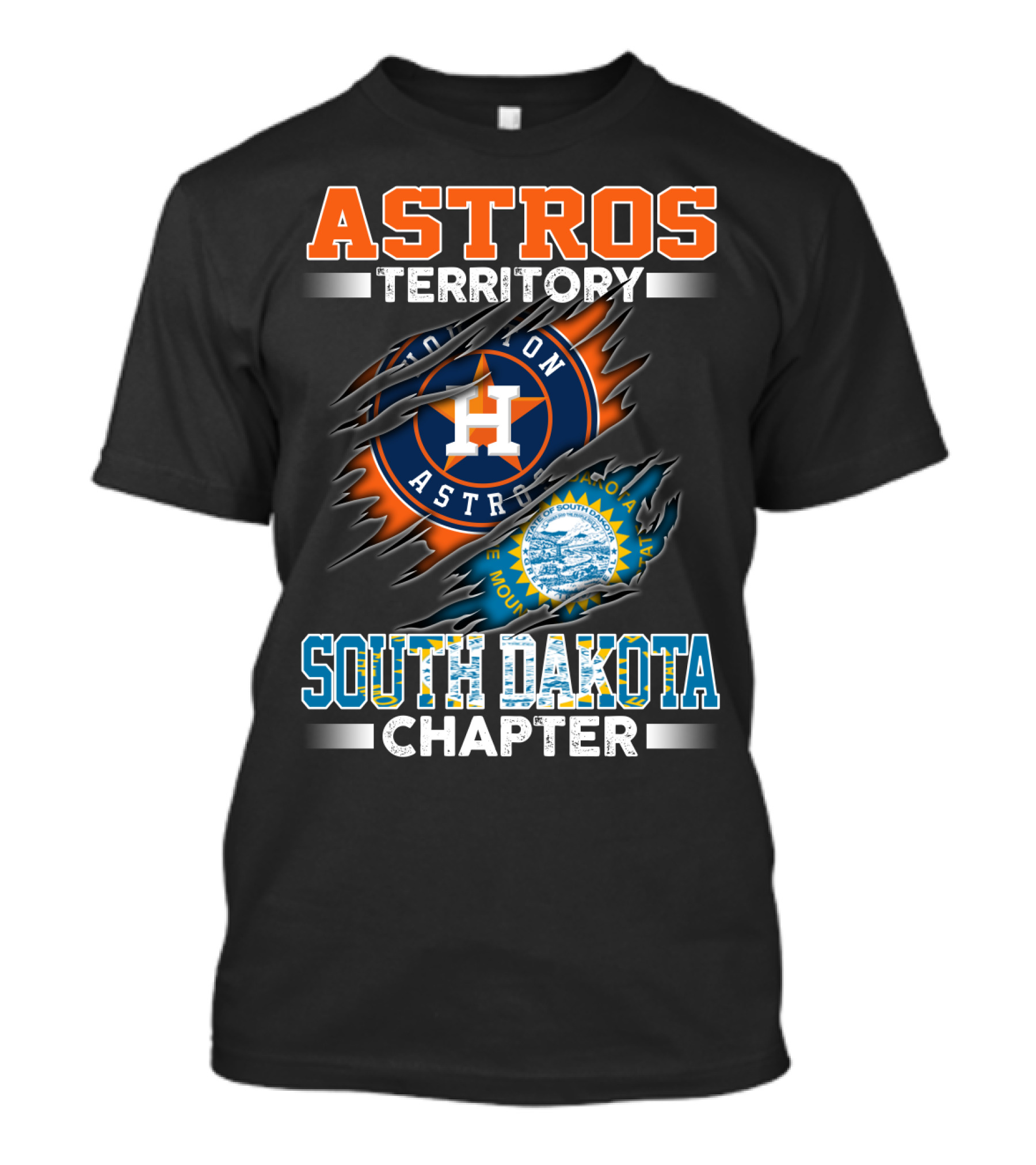 Astros Territory South Dakota Chapter Houston Astros Mountains T-Shirt
