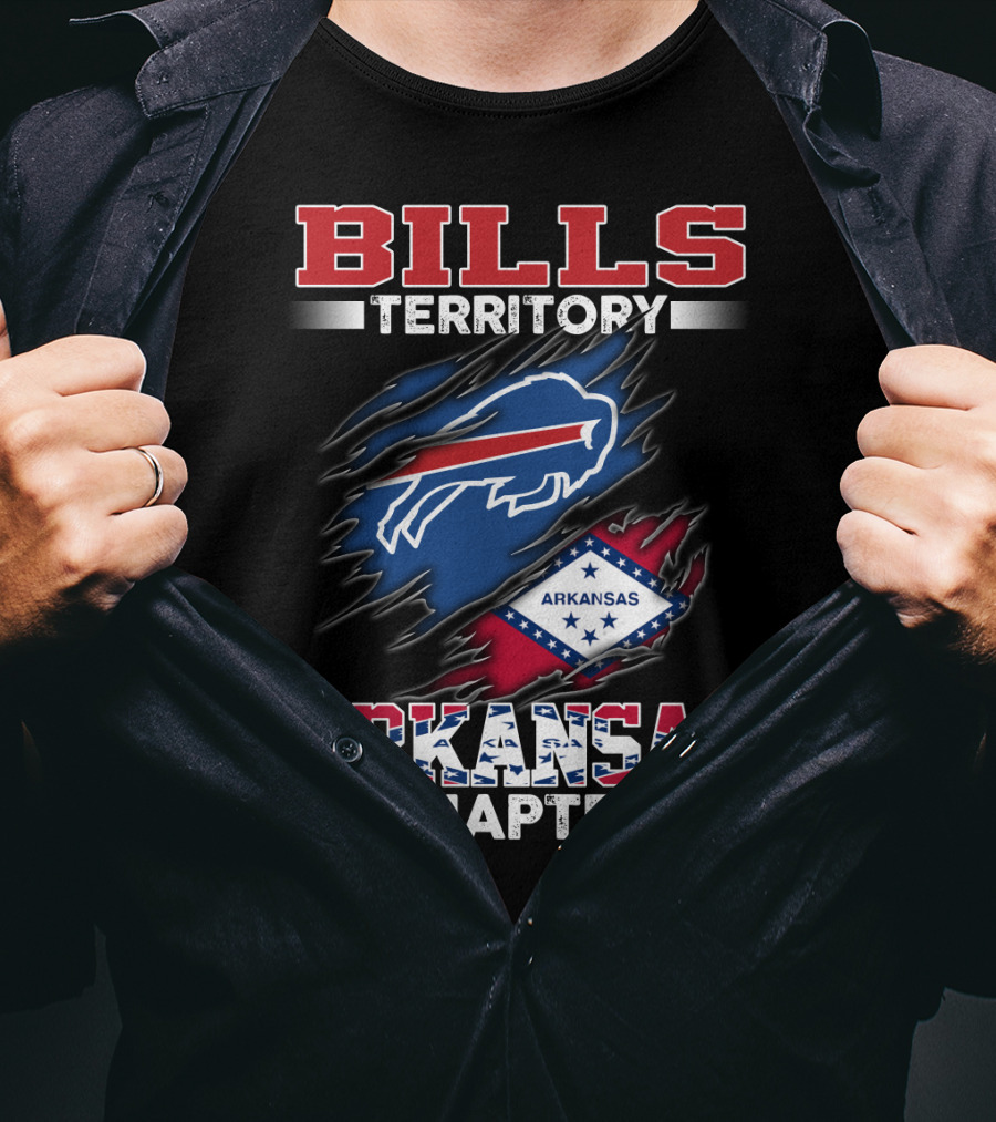 BILLS Territory Arkansas Chapter Flag And Buffalo T-Shirt