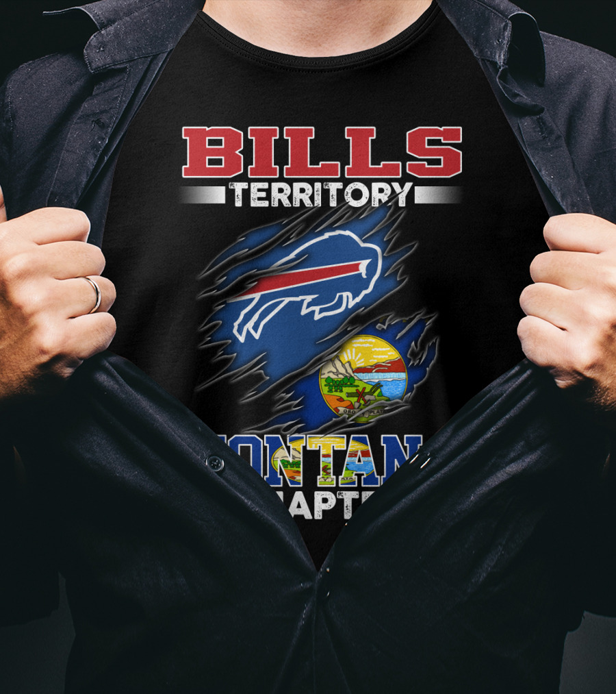 BILLS Territory Montana Chapter Buffalo Football T-Shirt