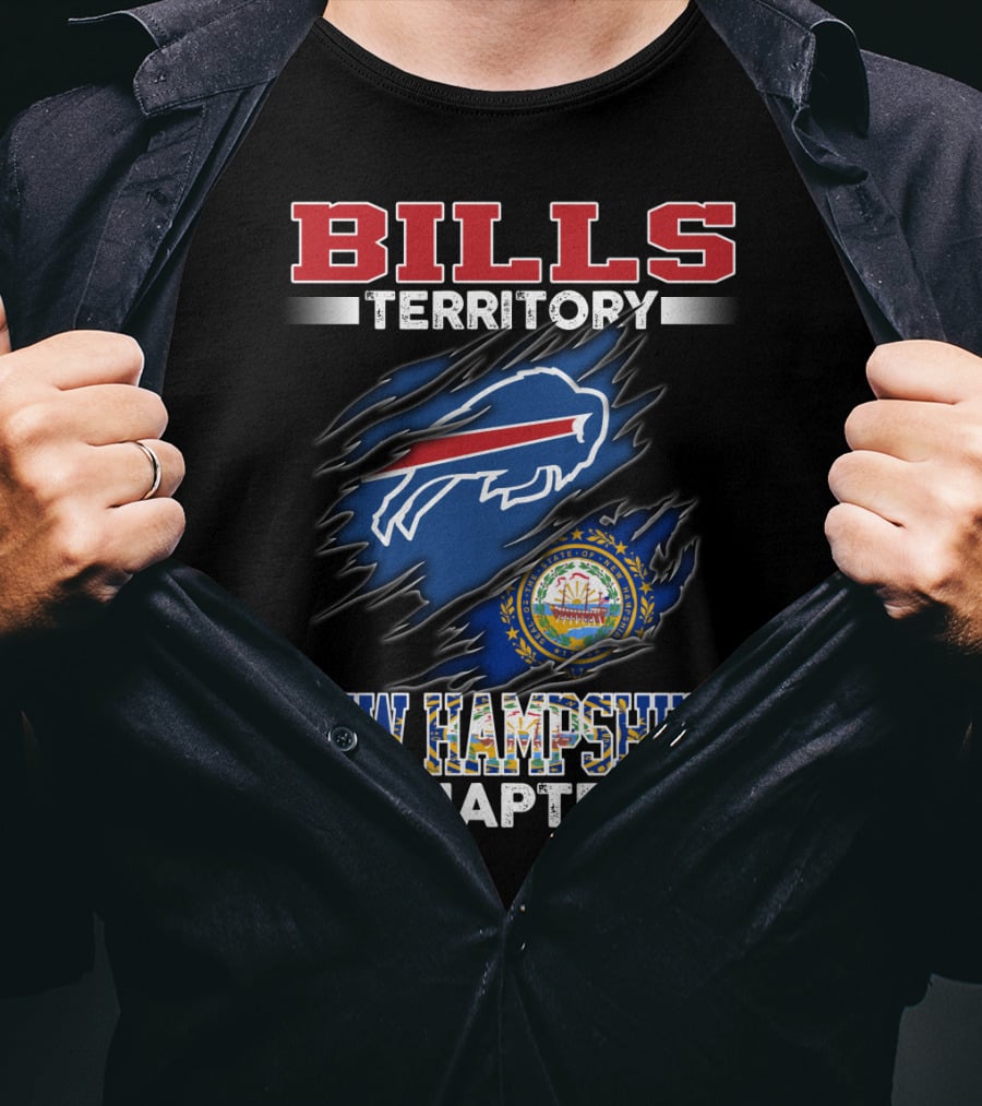 BILLS Territory New Hampshire Chapter Buffalo Football Logo And State Seal T-Shirt