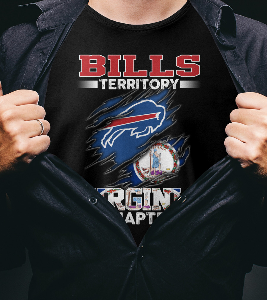 BILLS Territory Virginia Chapter Logo NFL Team Fan T-Shirt