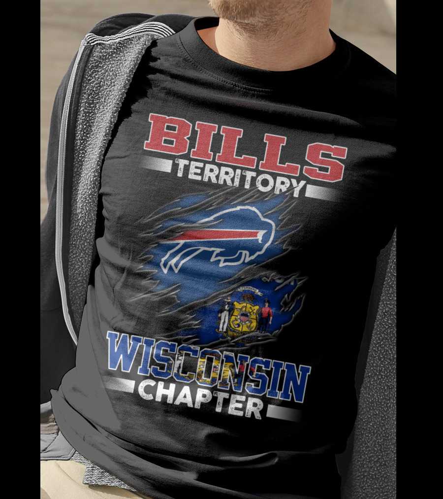 BILLS TERRITORY WISCONSIN CHAPTER Buffalo Bills Wisconsin State T-Shirt