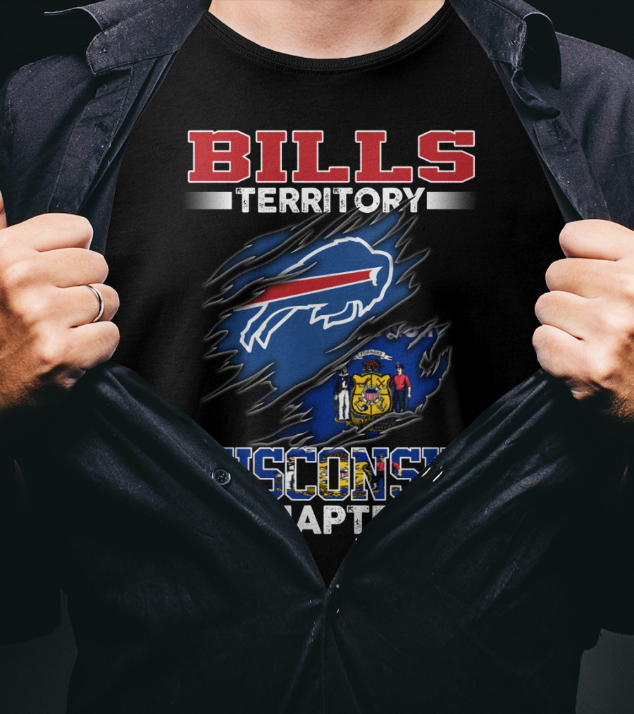 BILLS TERRITORY WISCONSIN CHAPTER Buffalo Bills Wisconsin State T-Shirt