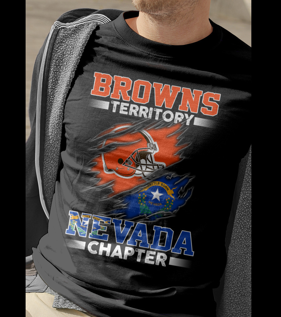 Browns Territory Nevada Chapter Battle Born Nevada T-Shirt