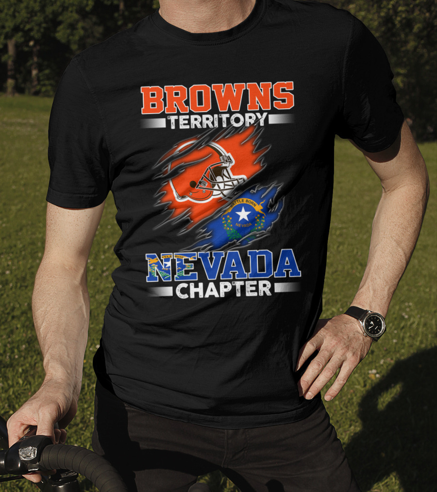 Browns Territory Nevada Chapter Battle Born Nevada T-Shirt