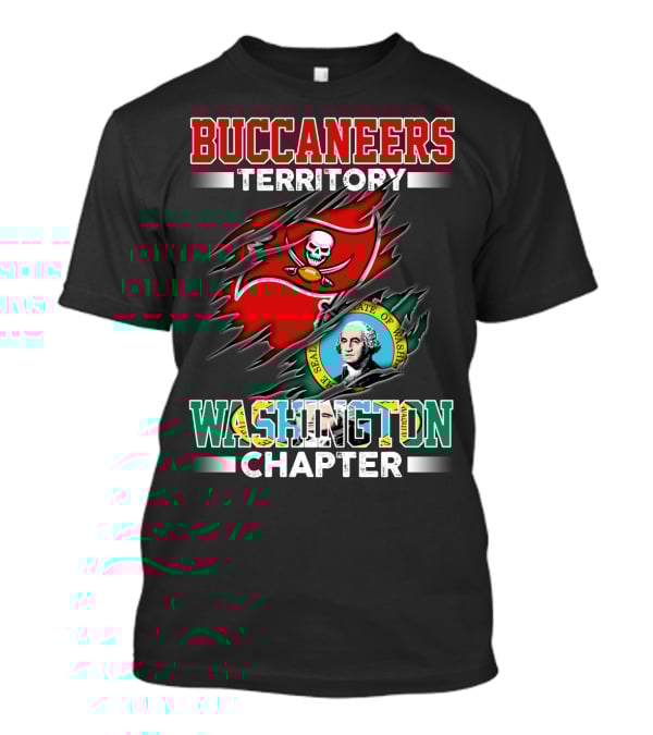 Buccaneers Territory Washington Chapter The Seal Of The State Of Washington T-Shirt