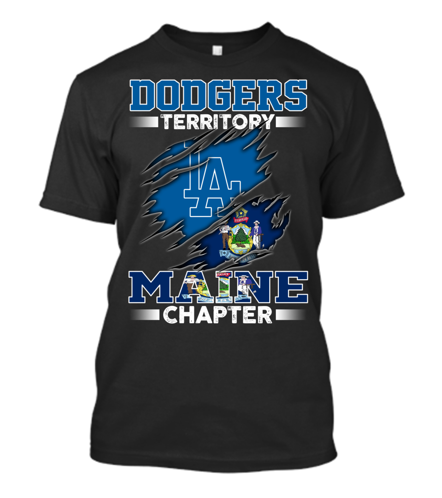 Dodgers Territory LA Maine Chapter T-Shirt