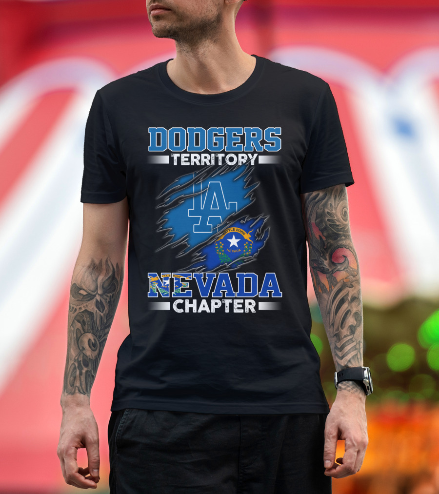 DODGERS TERRITORY LA NEVADA CHAPTER BATTLE BORN T-Shirt