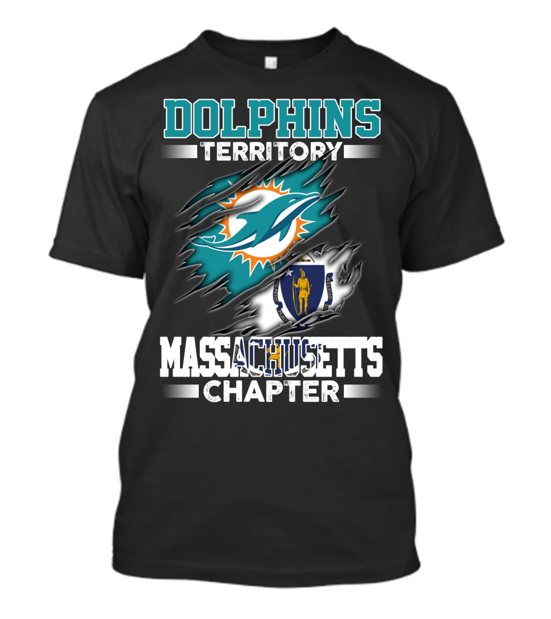 Dolphins Territory Massachusetts Chapter T-Shirt