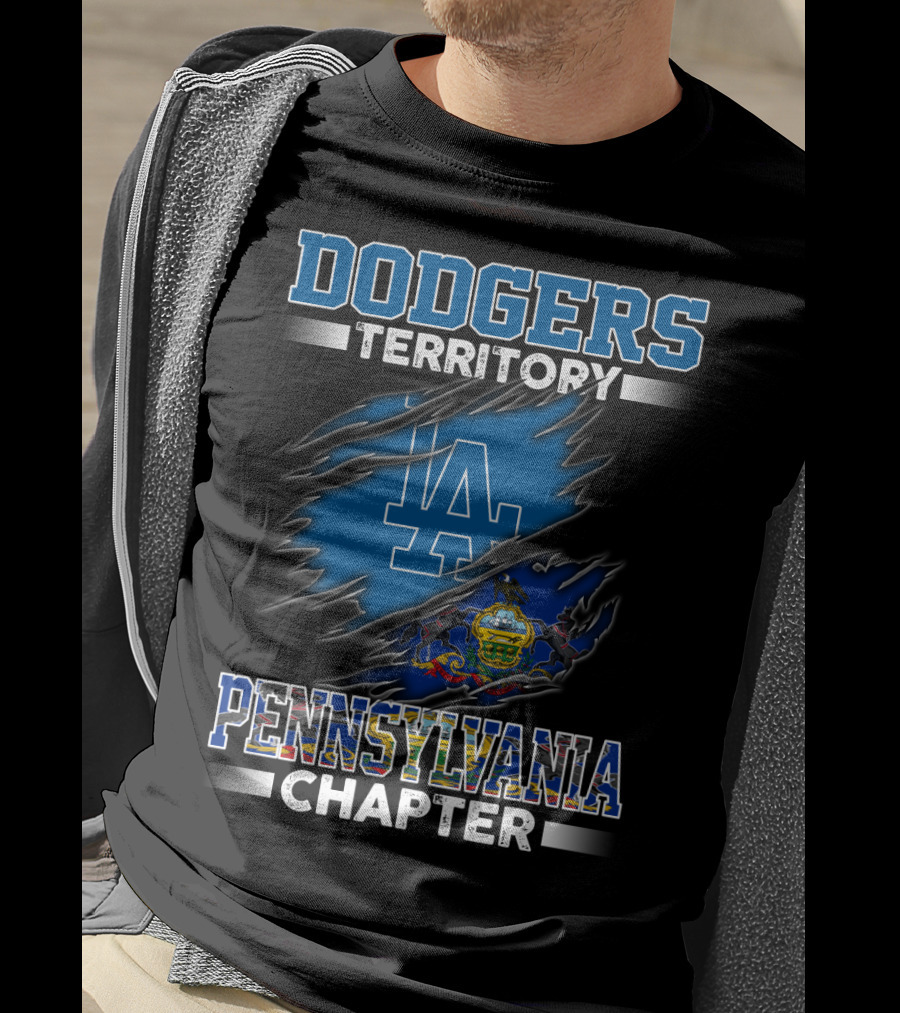 Dodgers Territory LA Logo Pennsylvania Chapter T-Shirt