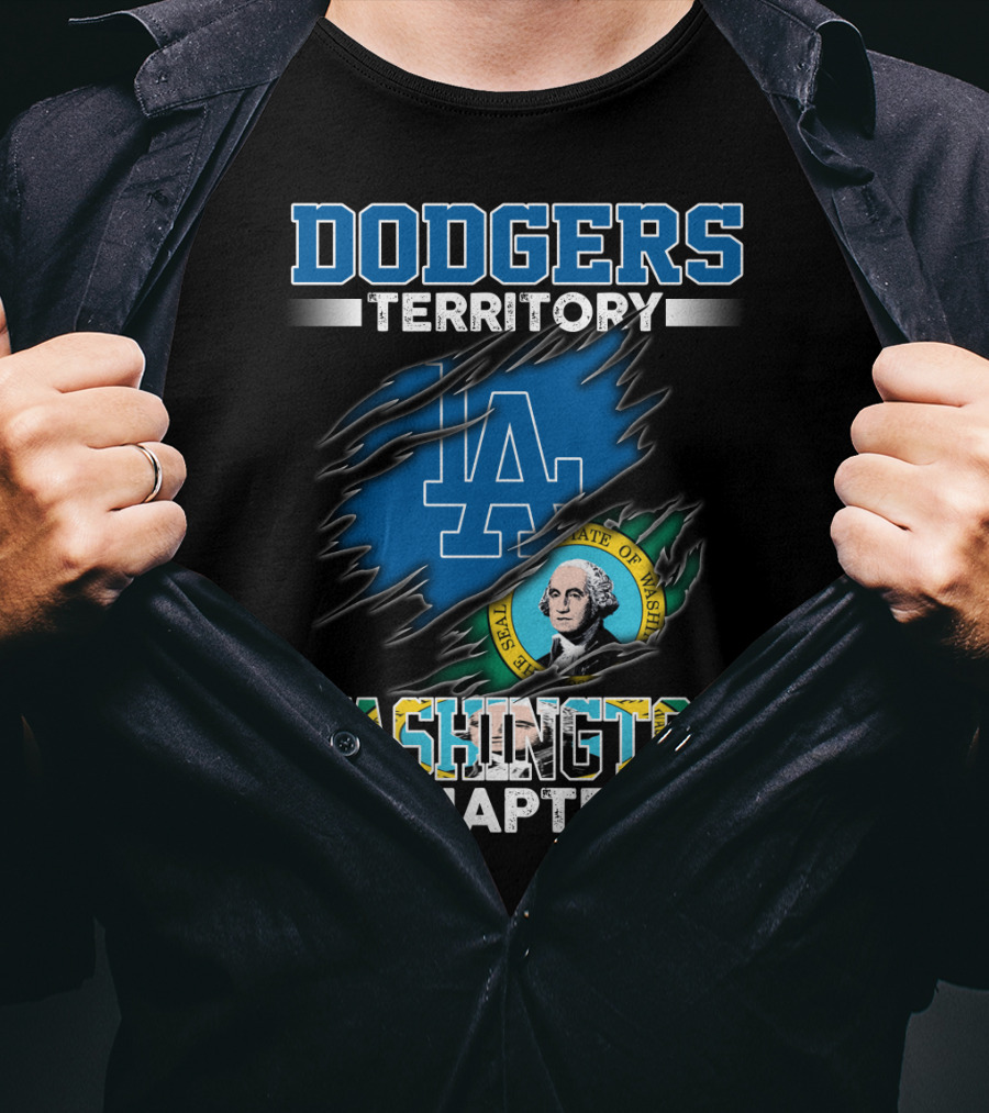 Dodgers Territory LA Washington Chapter State Seal T-Shirt