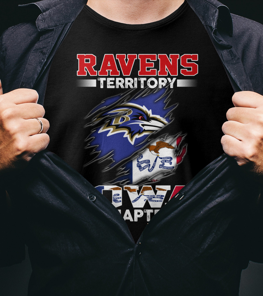 Ravens Territory Baltimore Iowa Chapter T-Shirt