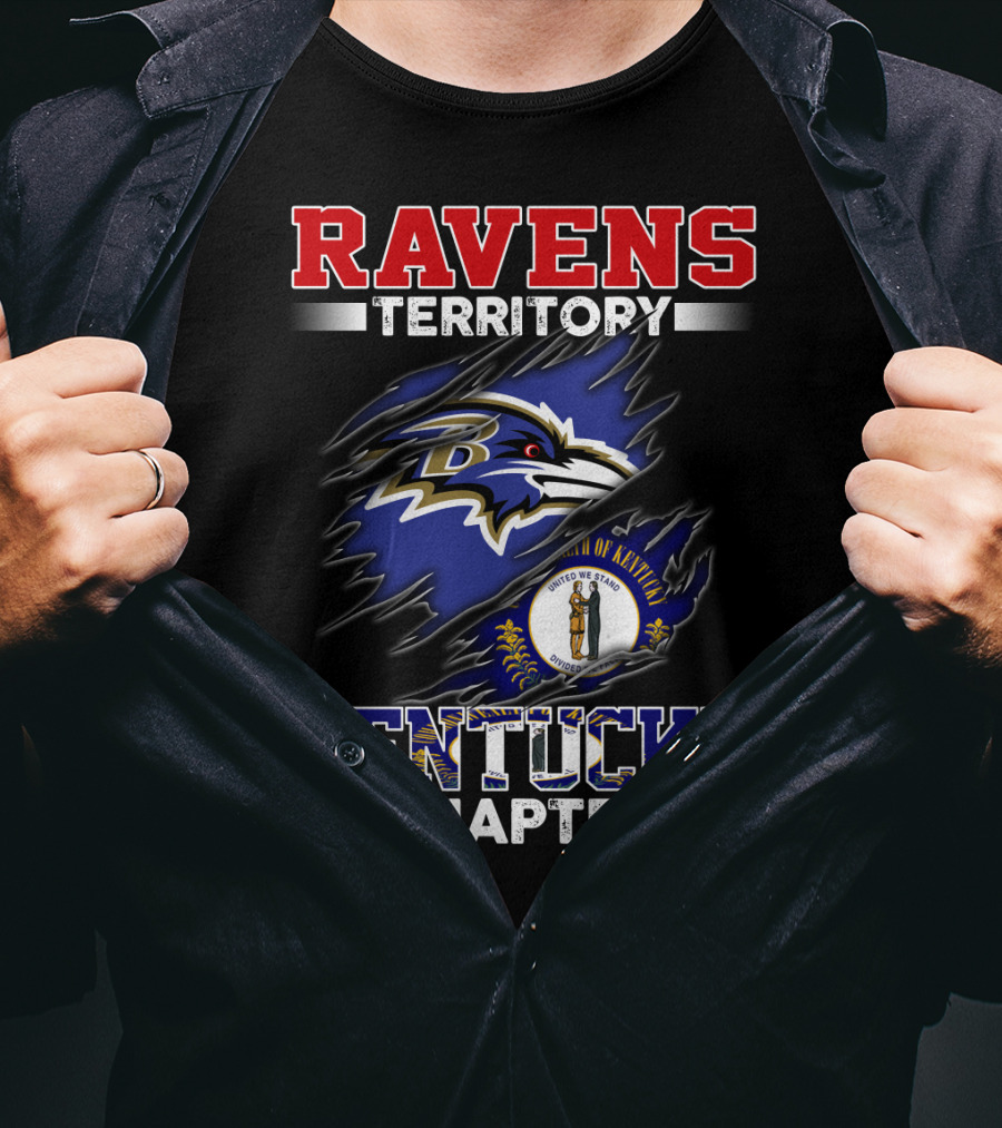 Ravens Territory Kentucky Chapter Baltimore Football Fan Club T-Shirt