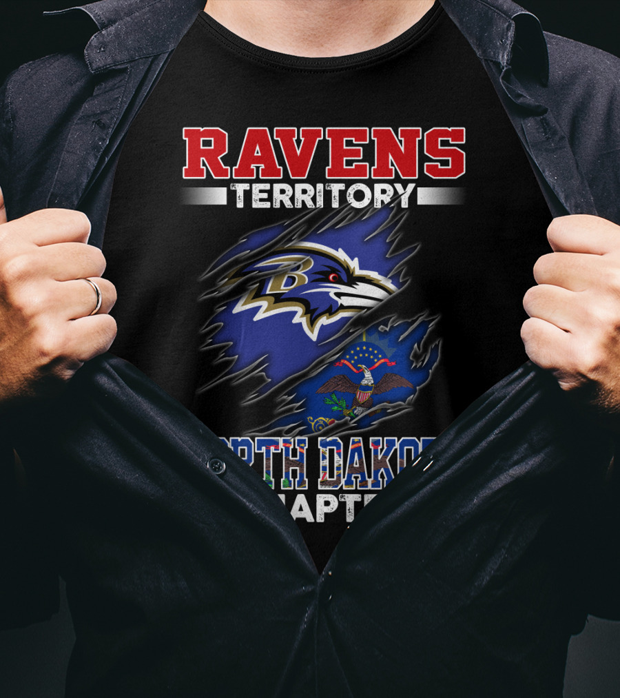 Ravens Territory North Dakota Chapter Ravens T-Shirt