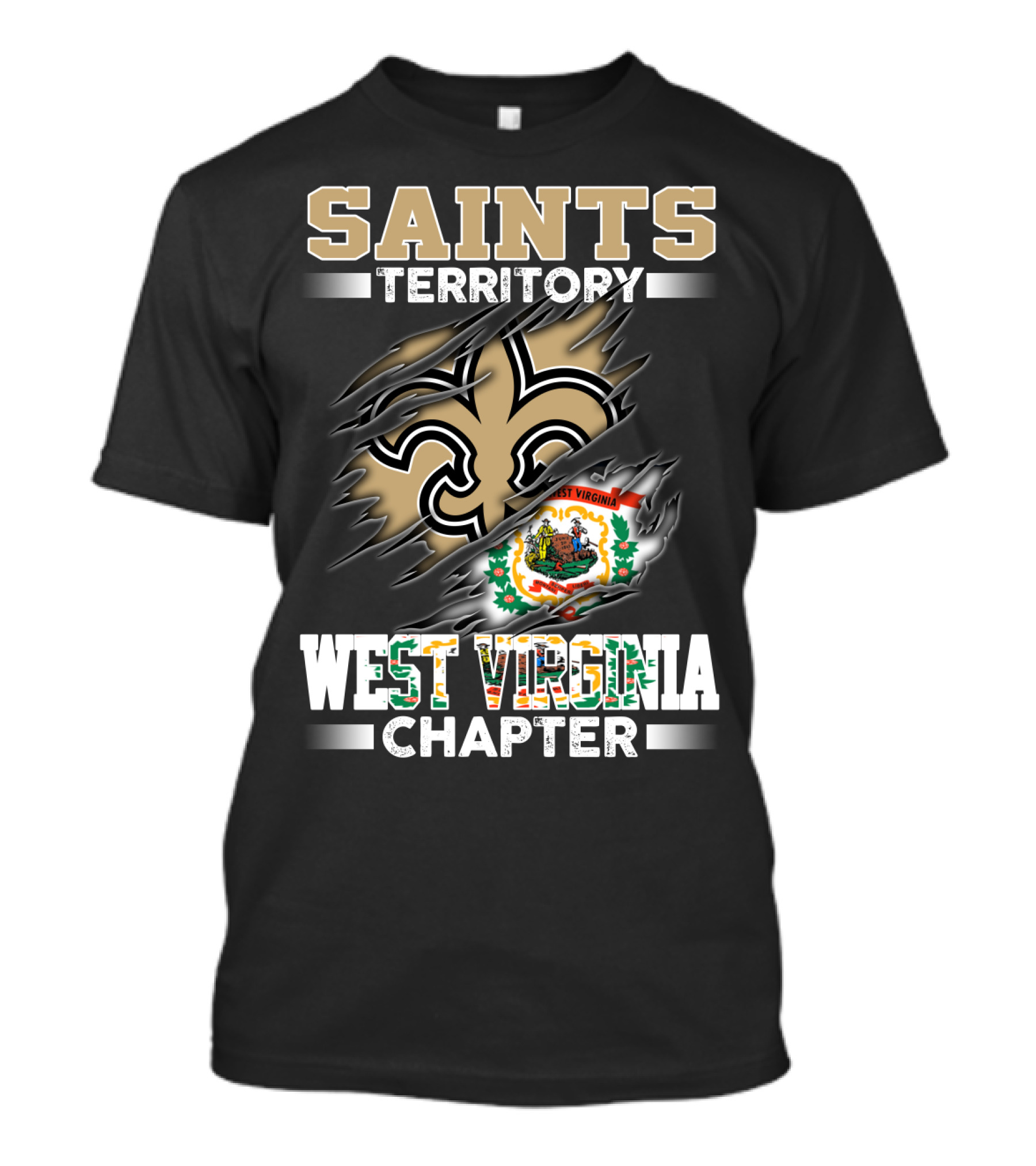 Saints Territory West Virginia Chapter T-Shirt