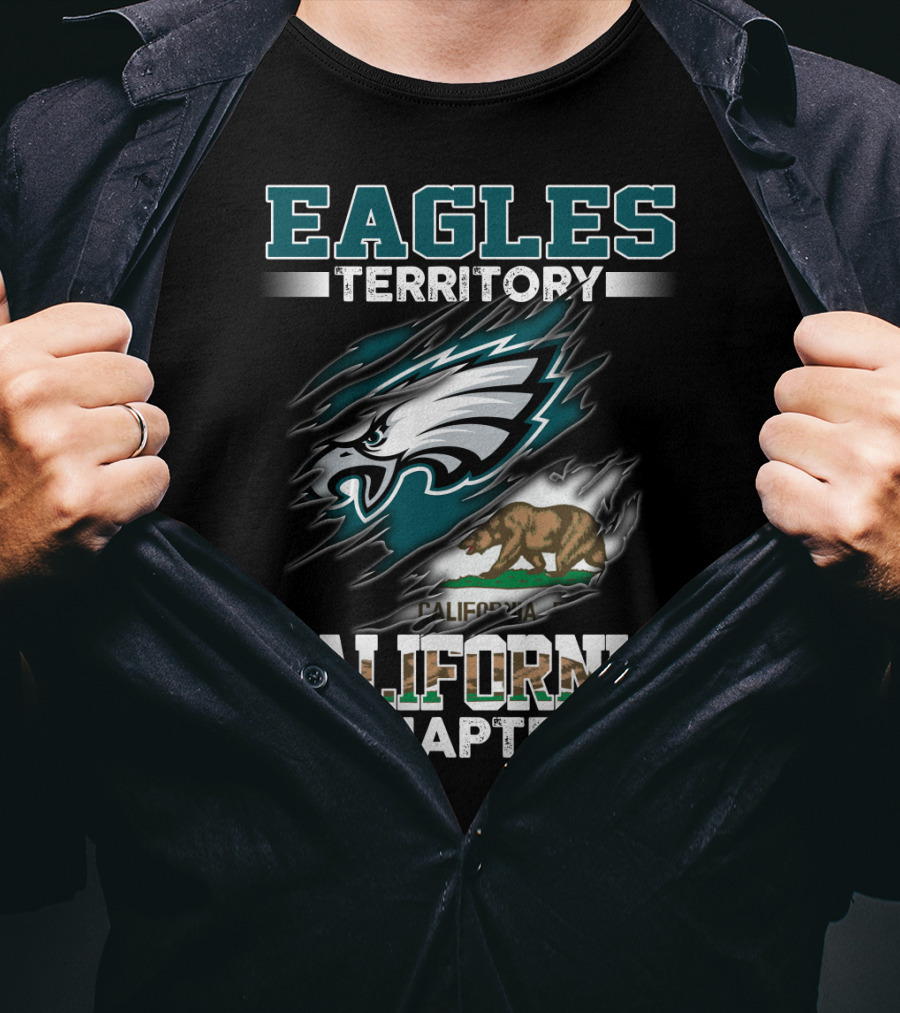 Eagles Territory California Chapter California Bear Flag Combo T-Shirt