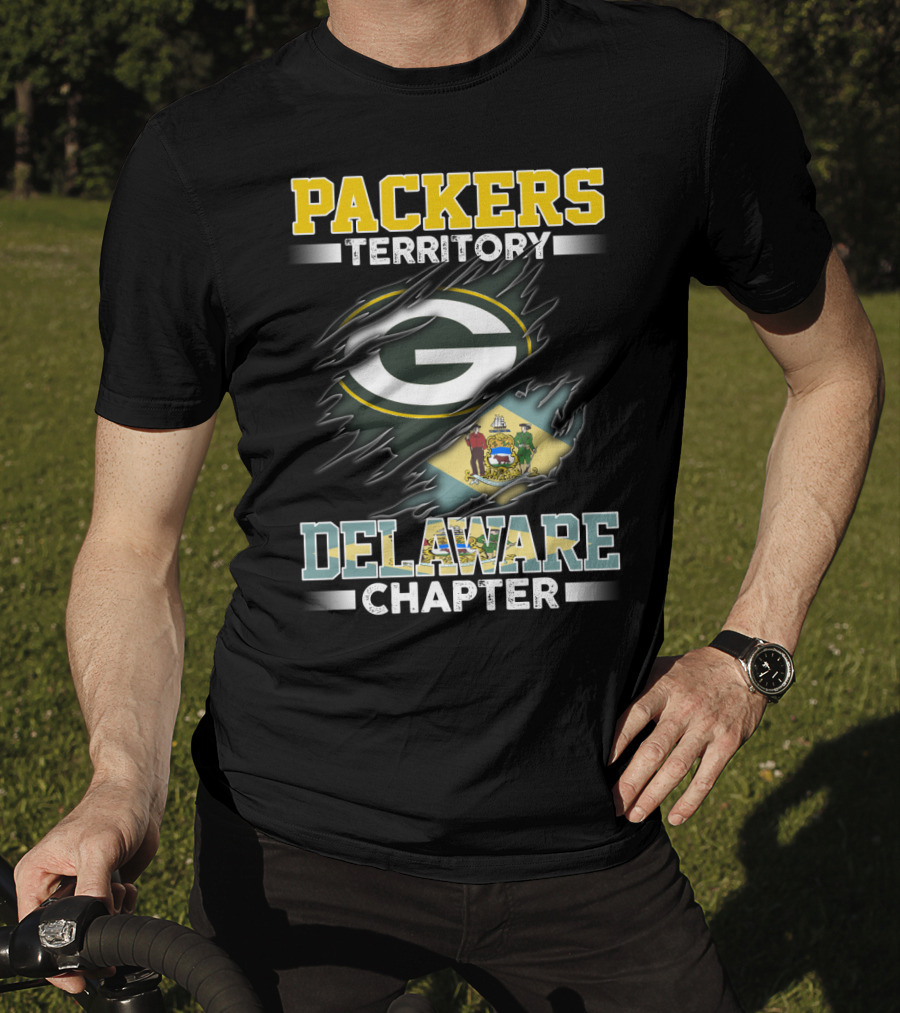Packers Territory G Logo Delaware Chapter Flag T-Shirt