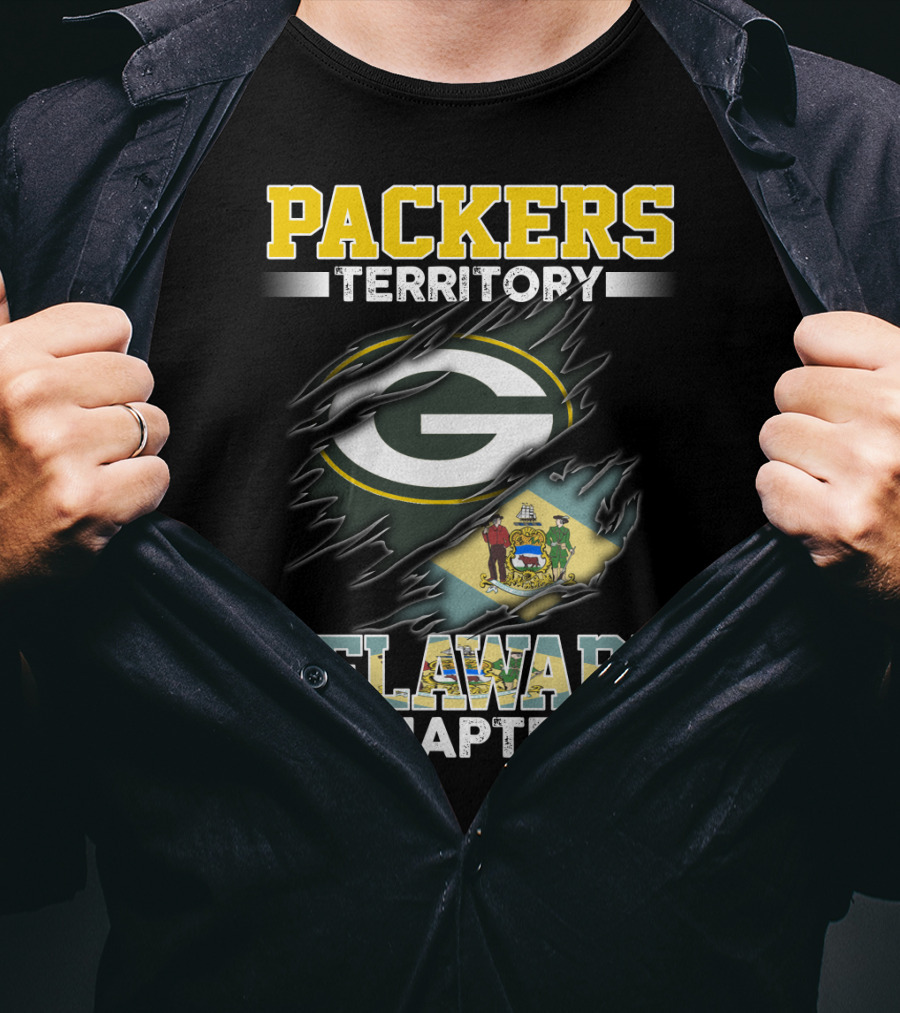 Packers Territory G Logo Delaware Chapter Flag T-Shirt