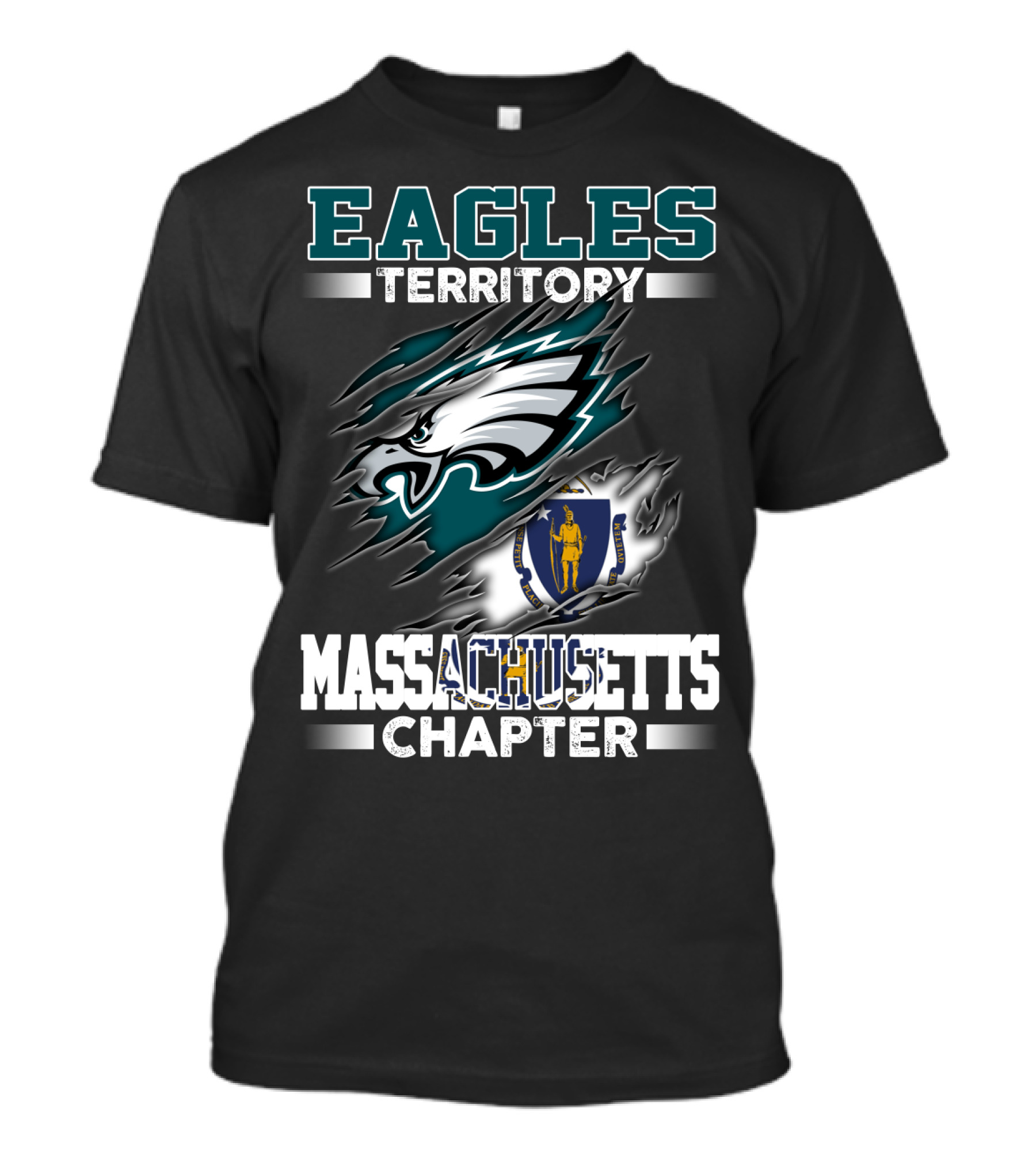 Eagles Territory Massachusetts Chapter Nfl Team Fan T-Shirt