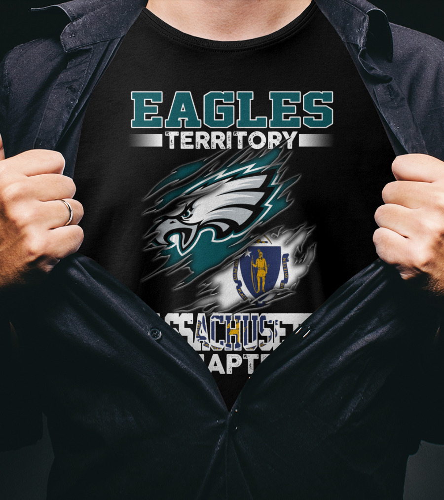 Eagles Territory Massachusetts Chapter Nfl Team Fan T-Shirt