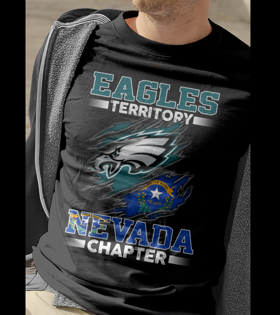 Eagles Territory Nevada Chapter Battle Born State Flag T-Shirt