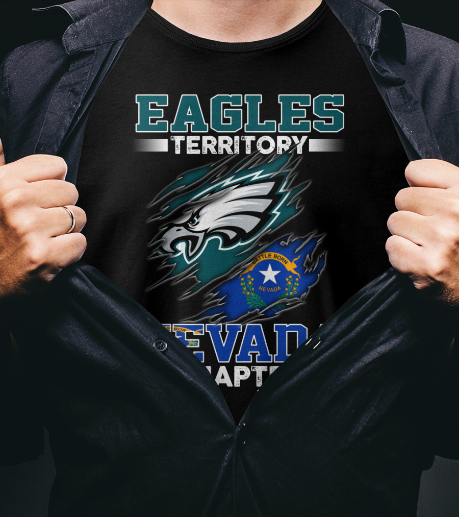 Eagles Territory Nevada Chapter Battle Born State Flag T-Shirt