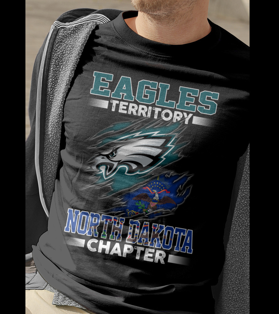 Eagles Territory North Dakota Chapter Flag T-Shirt