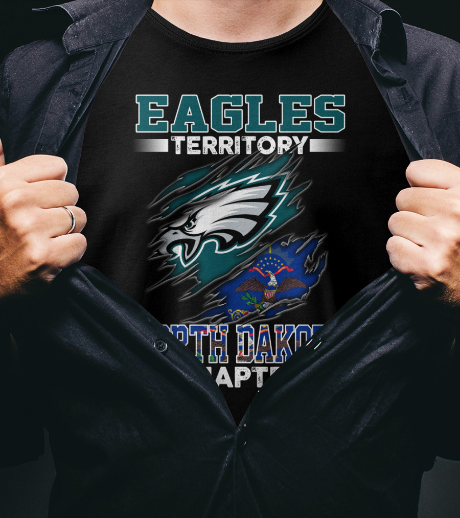 Eagles Territory North Dakota Chapter Flag T-Shirt