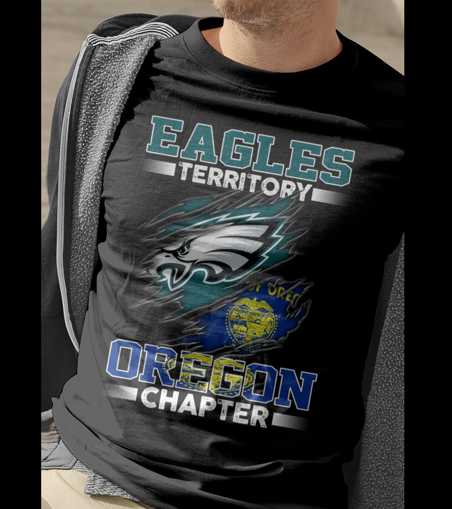 Eagles Territory Oregon Chapter Football Fan T-Shirt