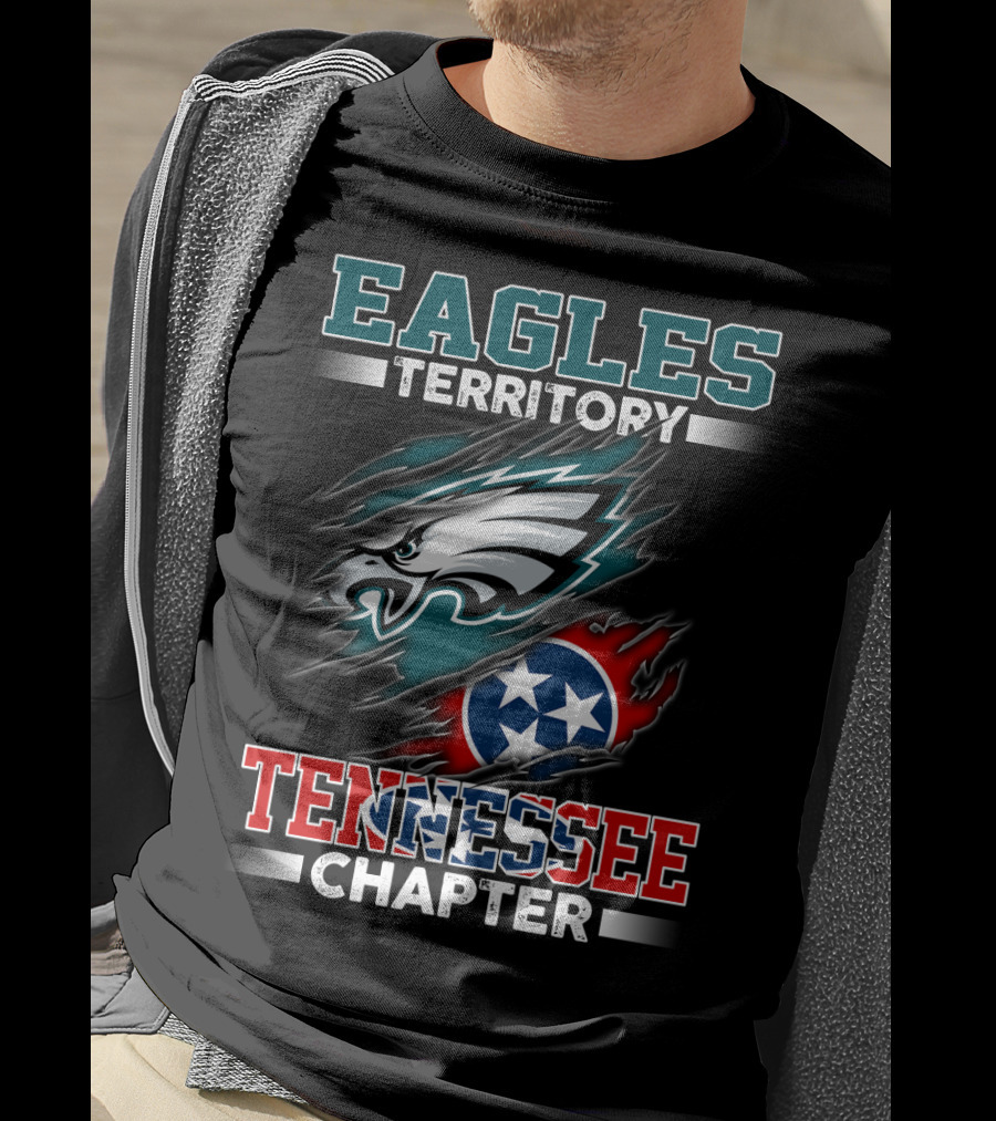 Eagles Territory Tennessee Chapter Philadelphia Football Fans Circle T-Shirt