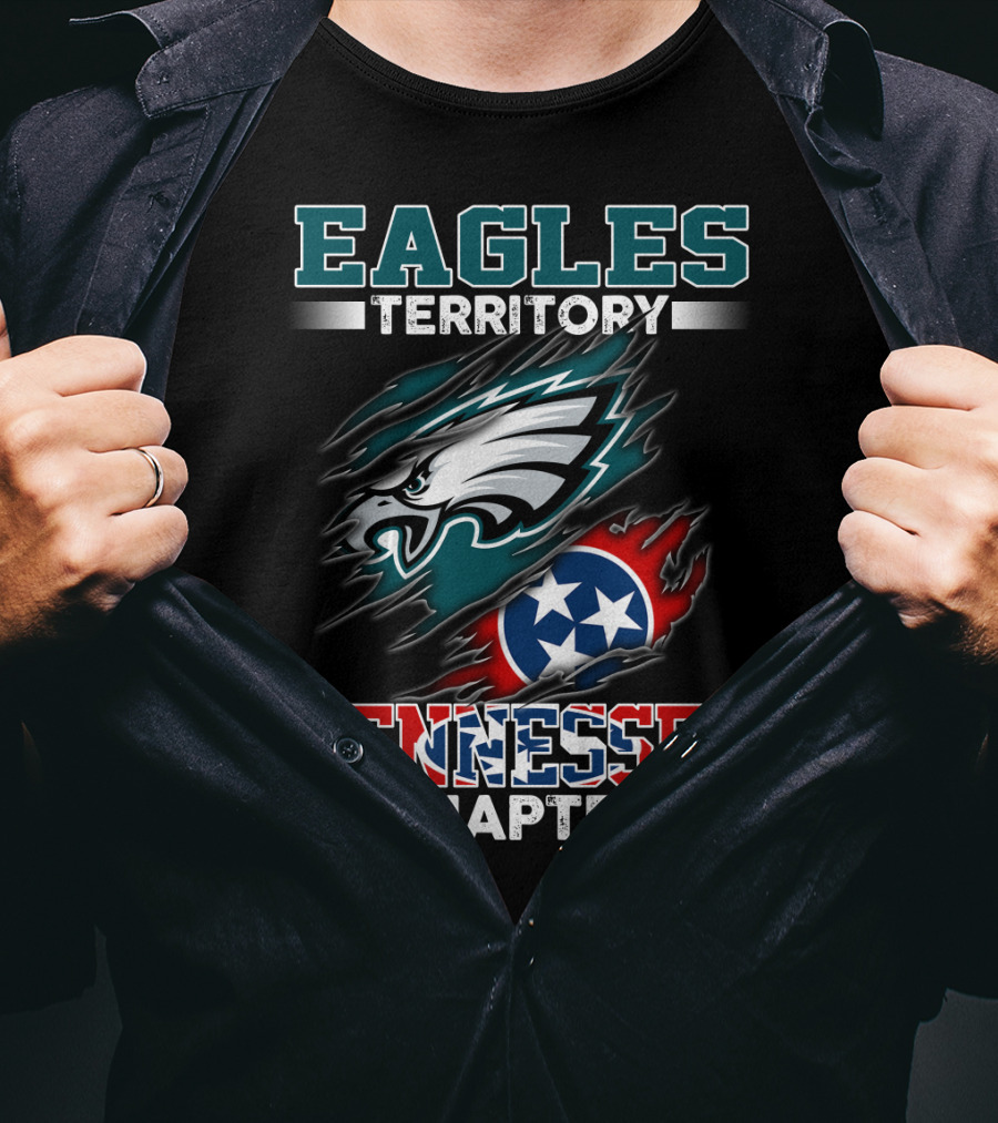 Eagles Territory Tennessee Chapter Philadelphia Football Fans Circle T-Shirt