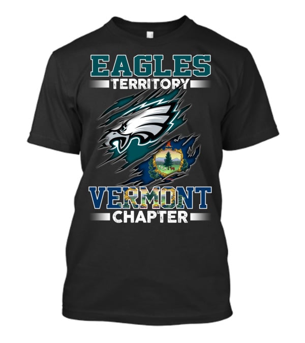 Eagles Territory Vermont Chapter Logo With Vermont Seal T-Shirt