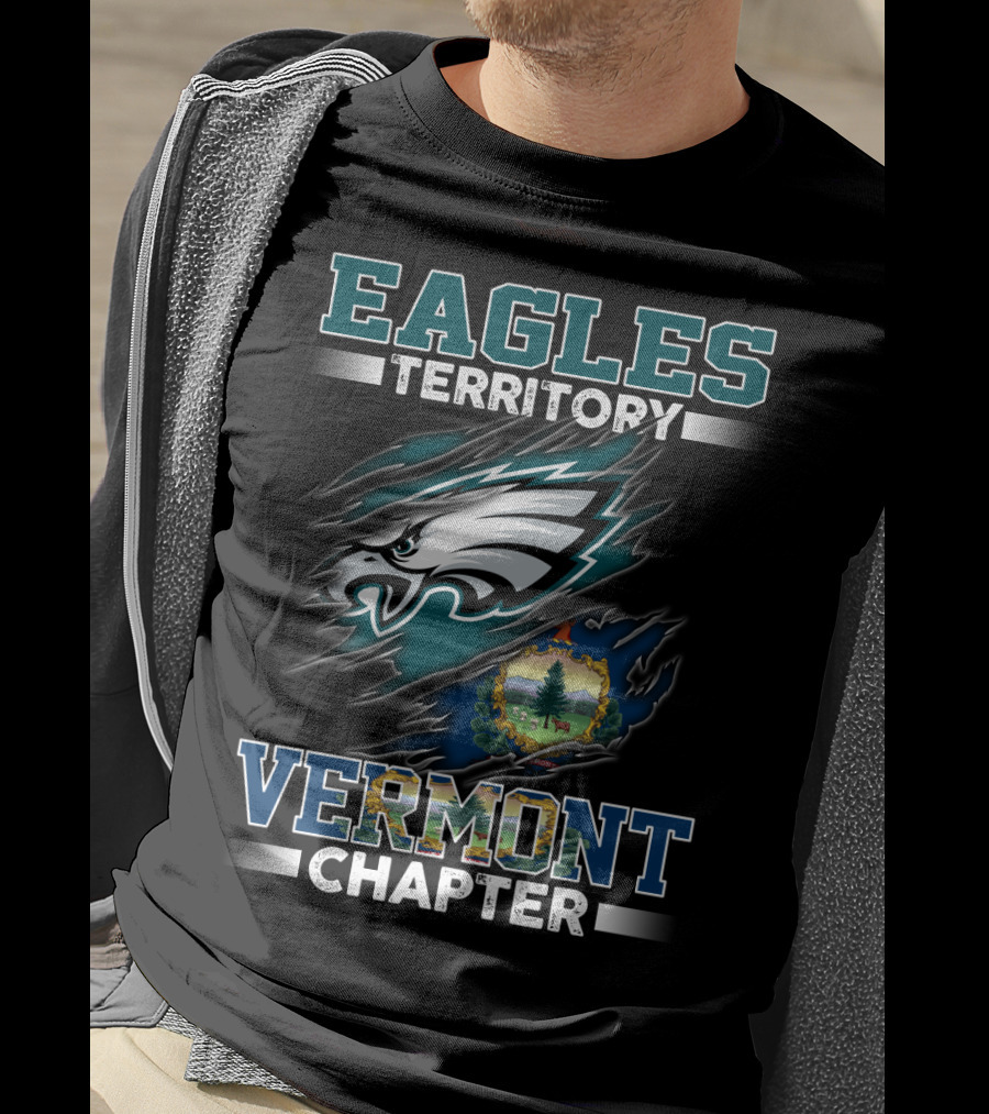 Eagles Territory Vermont Chapter Logo With Vermont Seal T-Shirt