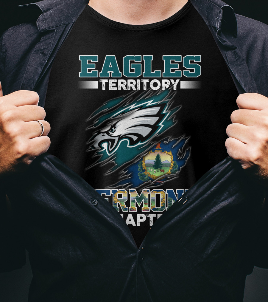 Eagles Territory Vermont Chapter Logo With Vermont Seal T-Shirt
