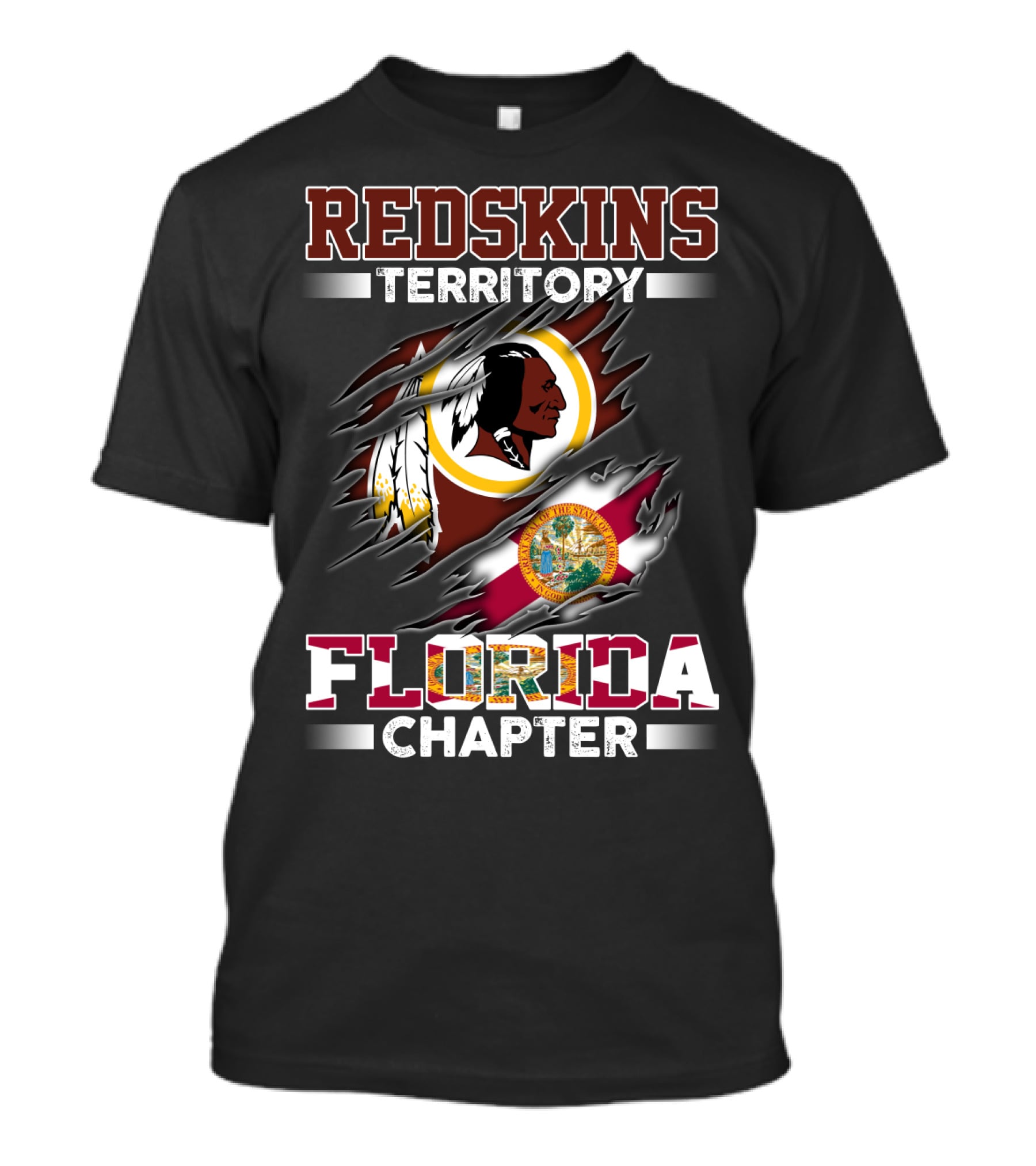 Florida Chapter Redskins Territory Flag T-Shirt
