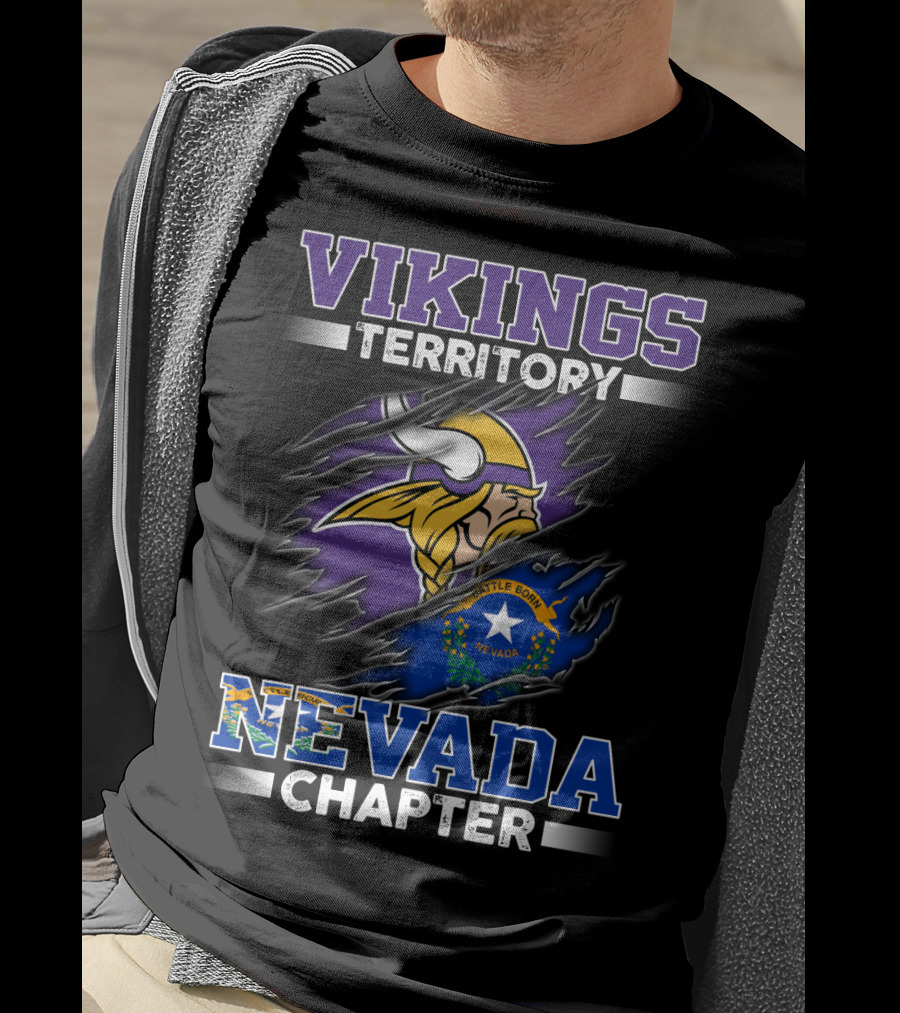 Vikings Territory Nevada Chapter Battle Born T-Shirt