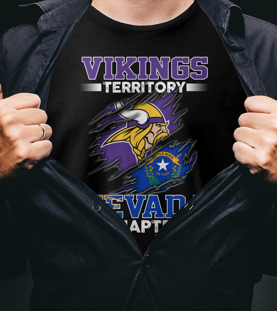 Vikings Territory Nevada Chapter Battle Born T-Shirt